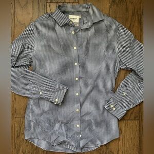 Men’s Goodfellow gingham Sz M button down navy